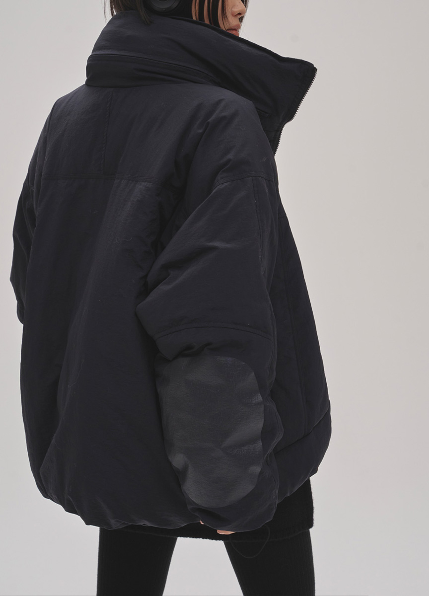 軍風份量感羽絨大衣